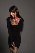 Form Fitting Playsuit With Thumbholes