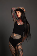All Black Underwear Set