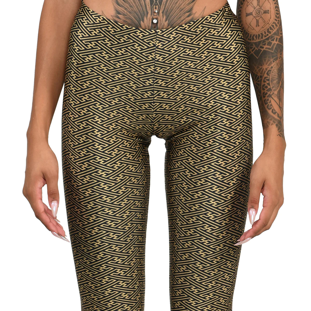 The Geometry Series Leggings (Gold)