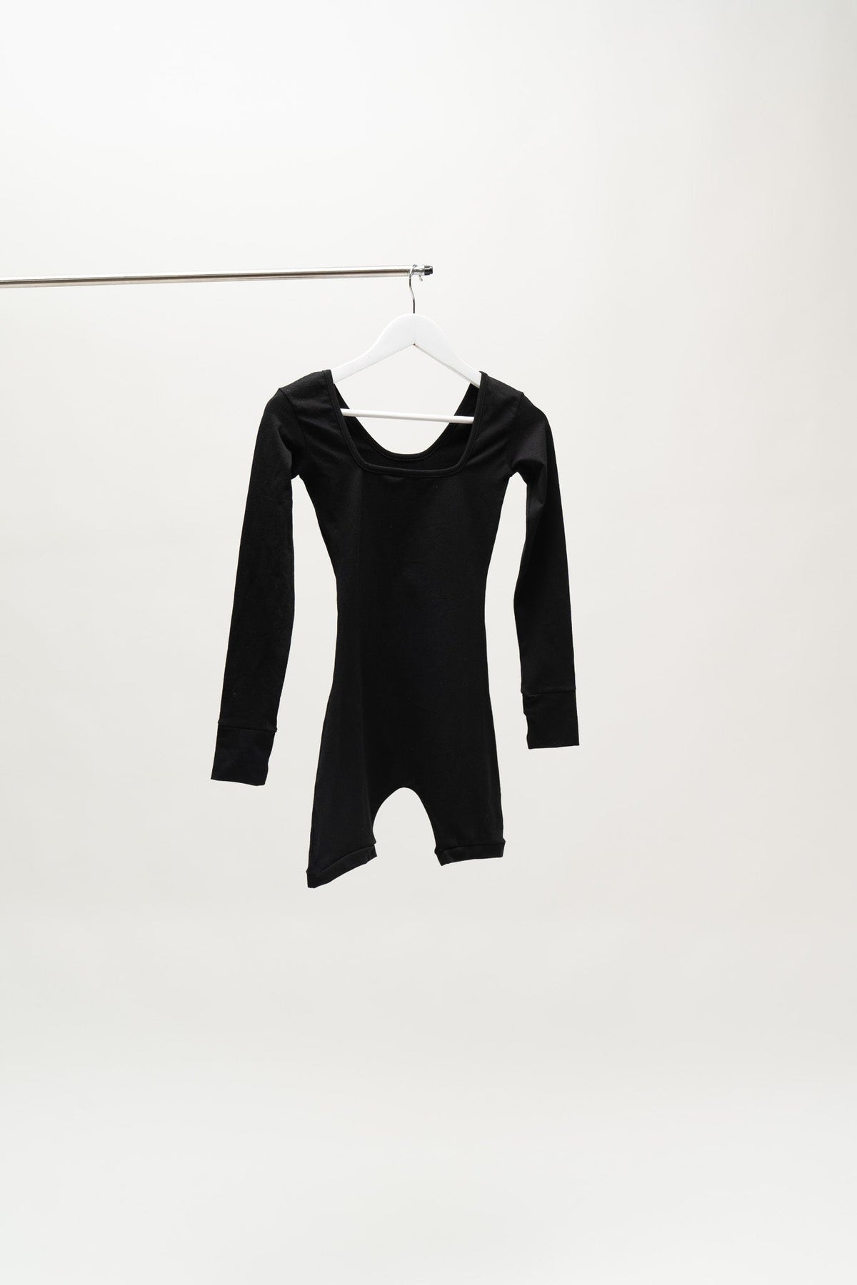 Form Fitting Playsuit With Thumbholes