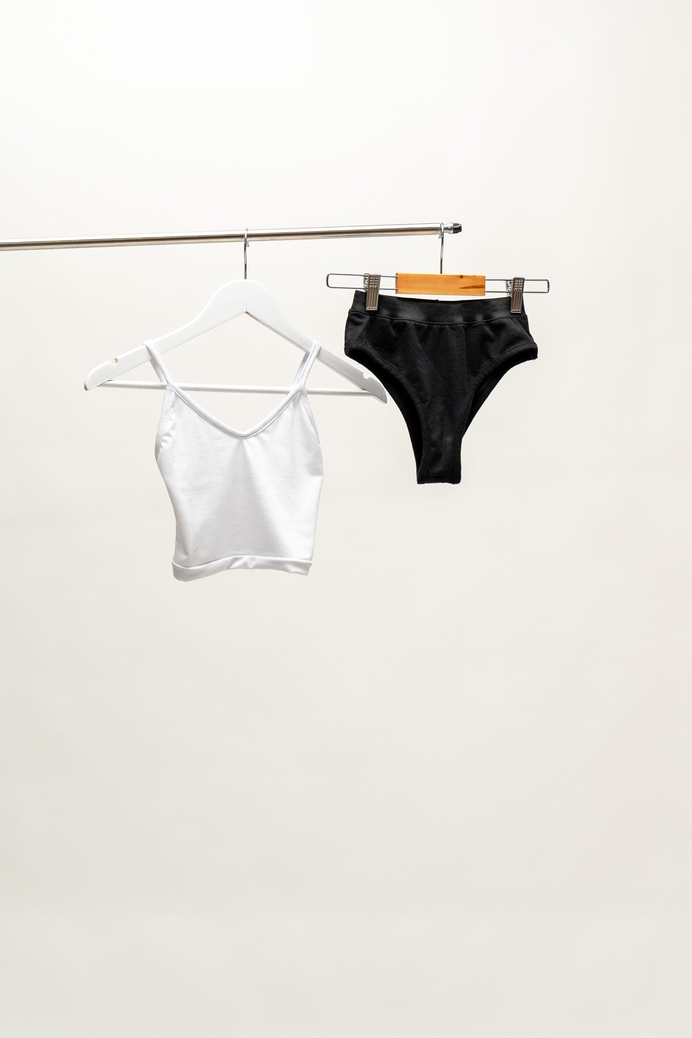 Classic Apparel: Black & White Underwear Set