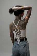 Racer Vest Top (White)