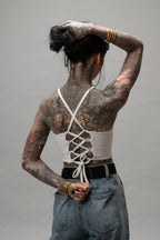Racer Vest Top (White)