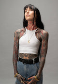 Racer Vest Top (White)