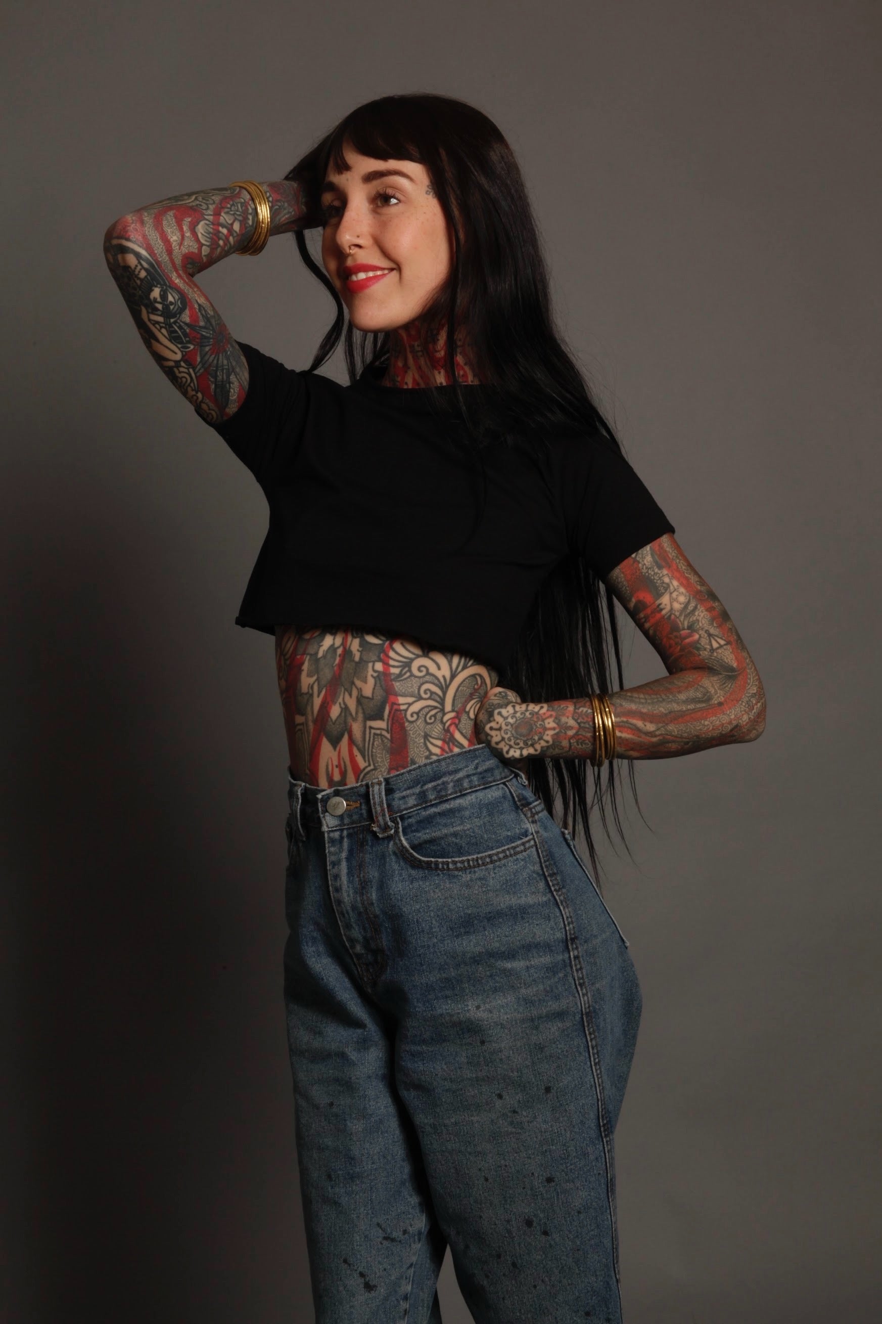 Black XXXtra Crop Tee