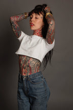 White XXXtra Crop Tee