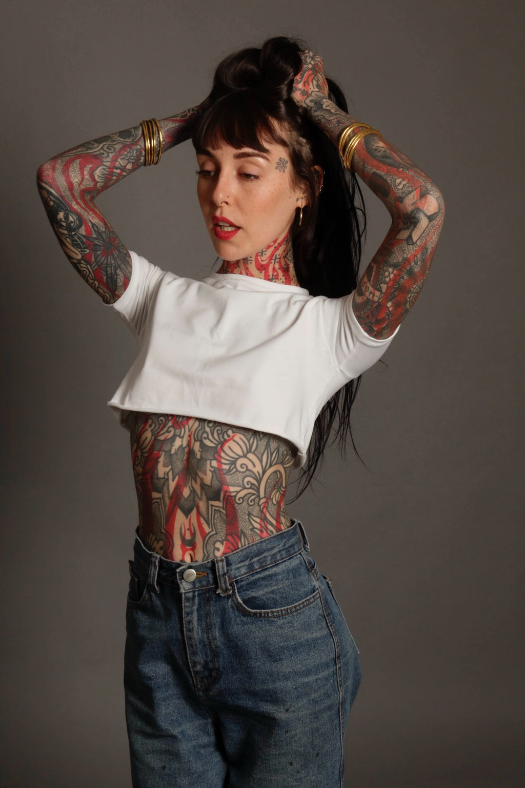 White XXXtra Crop Tee