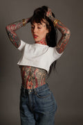 White XXXtra Crop Tee