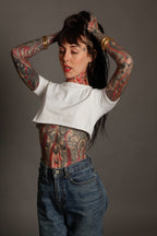 White XXXtra Crop Tee