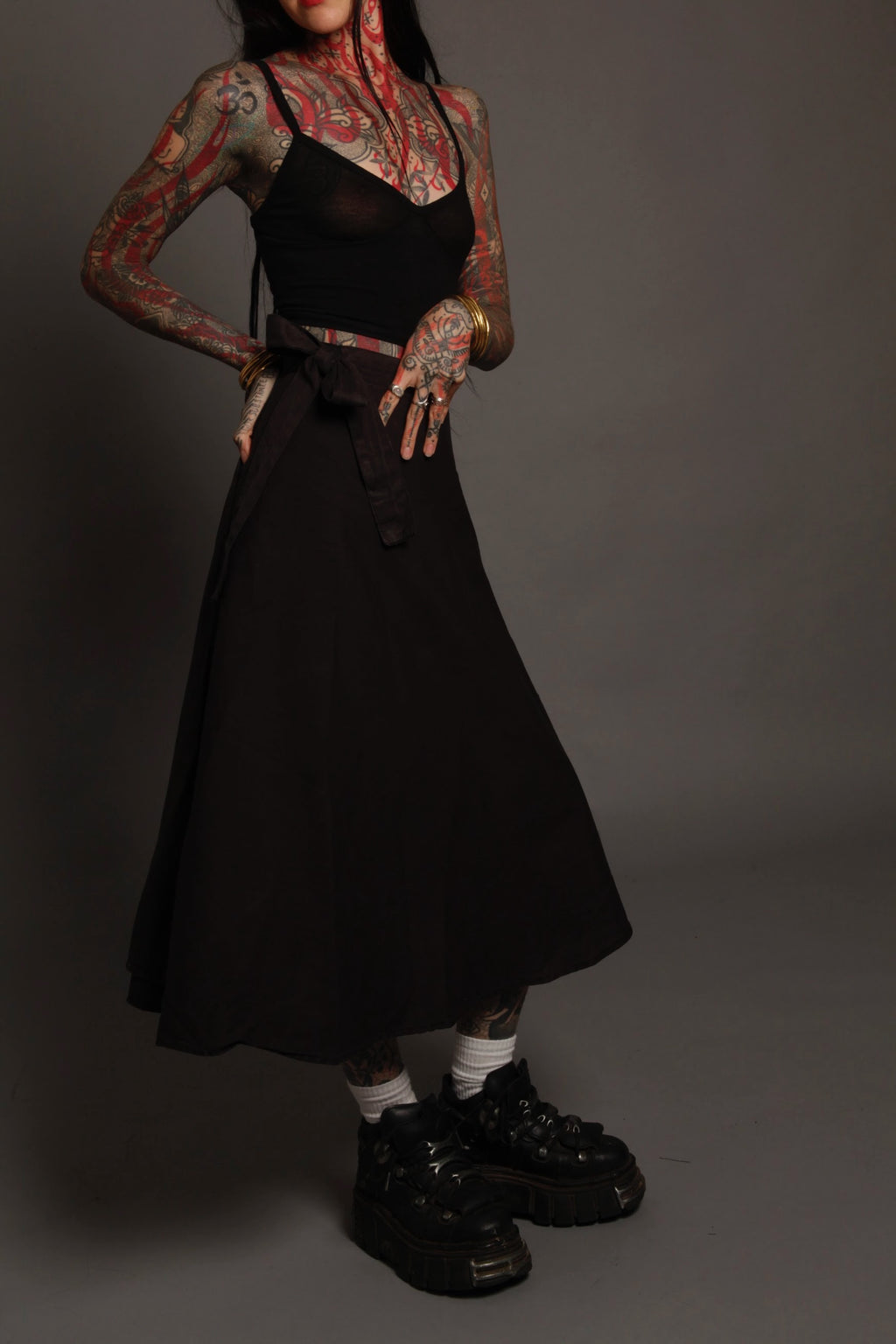 Ankle Length Wrap Skirt
