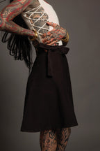 Knee Length Wrap Skirt