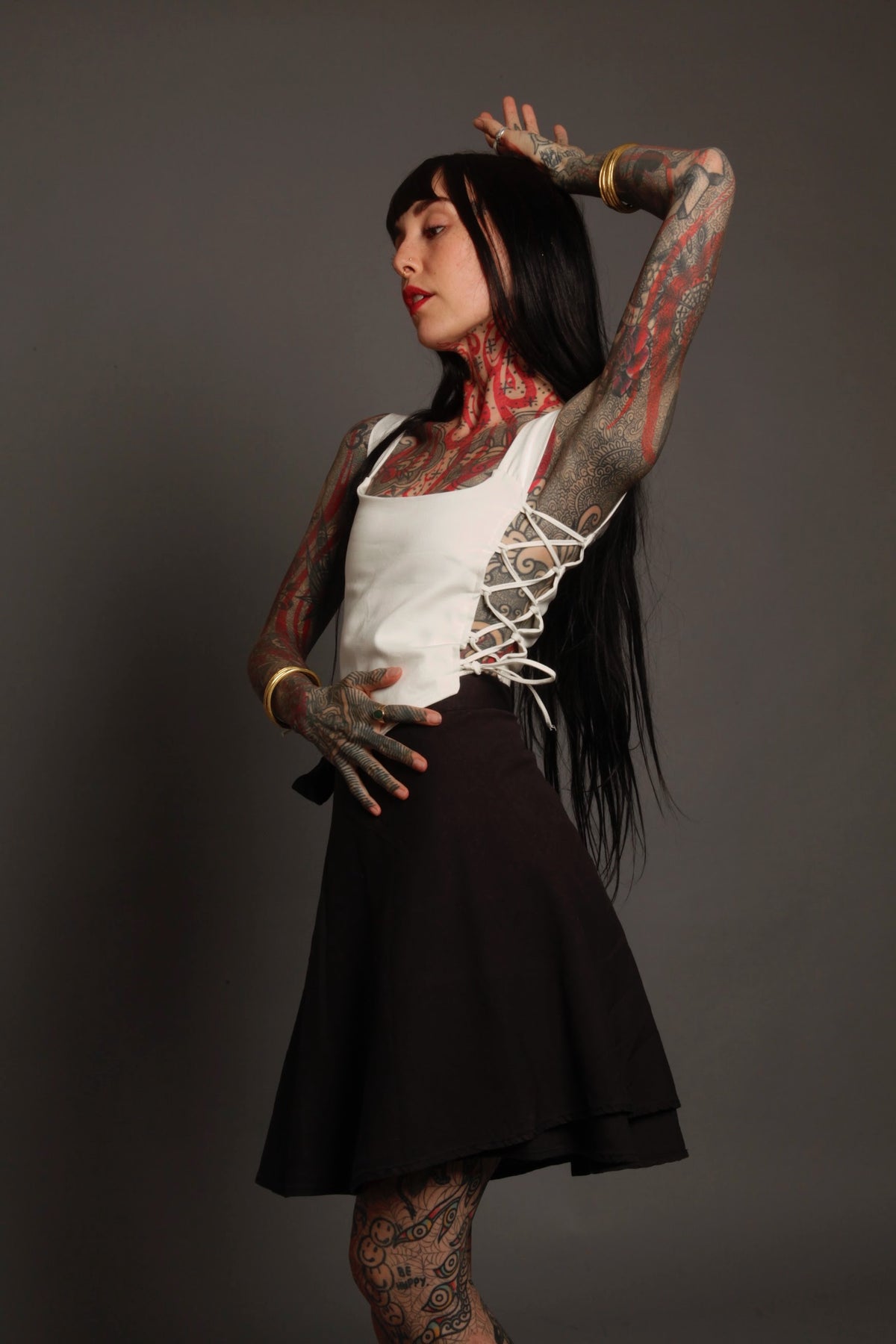 Knee Length Wrap Skirt