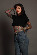 Black XXXtra Crop Tee