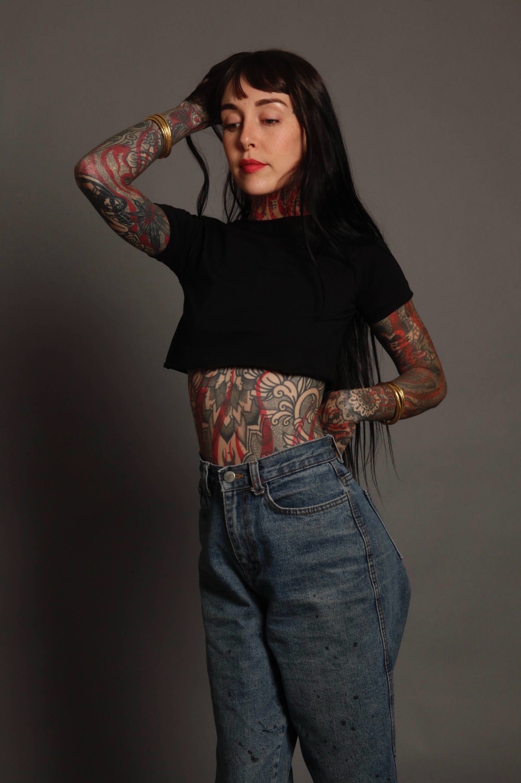 Black XXXtra Crop Tee