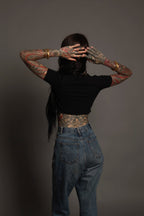 Black XXXtra Crop Tee