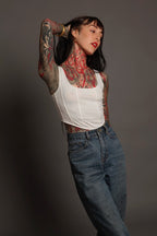 Soft White Corset Vest