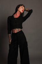 Black 3/4 Sleeved Tunic