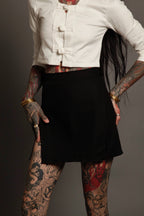 Double Split Mini Skirt