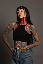 Black Racer Vest Tie Back
