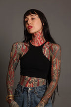 Black Racer Vest Tie Back