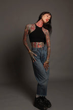 Black Racer Vest Tie Back