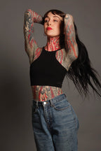 Black Racer Vest Tie Back