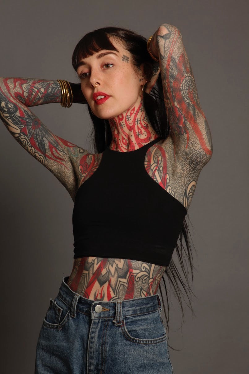 Black Racer Vest Tie Back