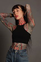 Black Racer Vest Tie Back