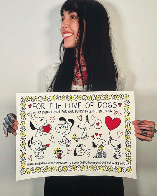"For The Love of Dogs" Print for Dog Rescue in India