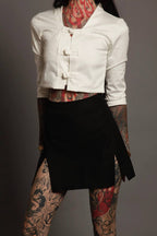 Double Split Mini Skirt