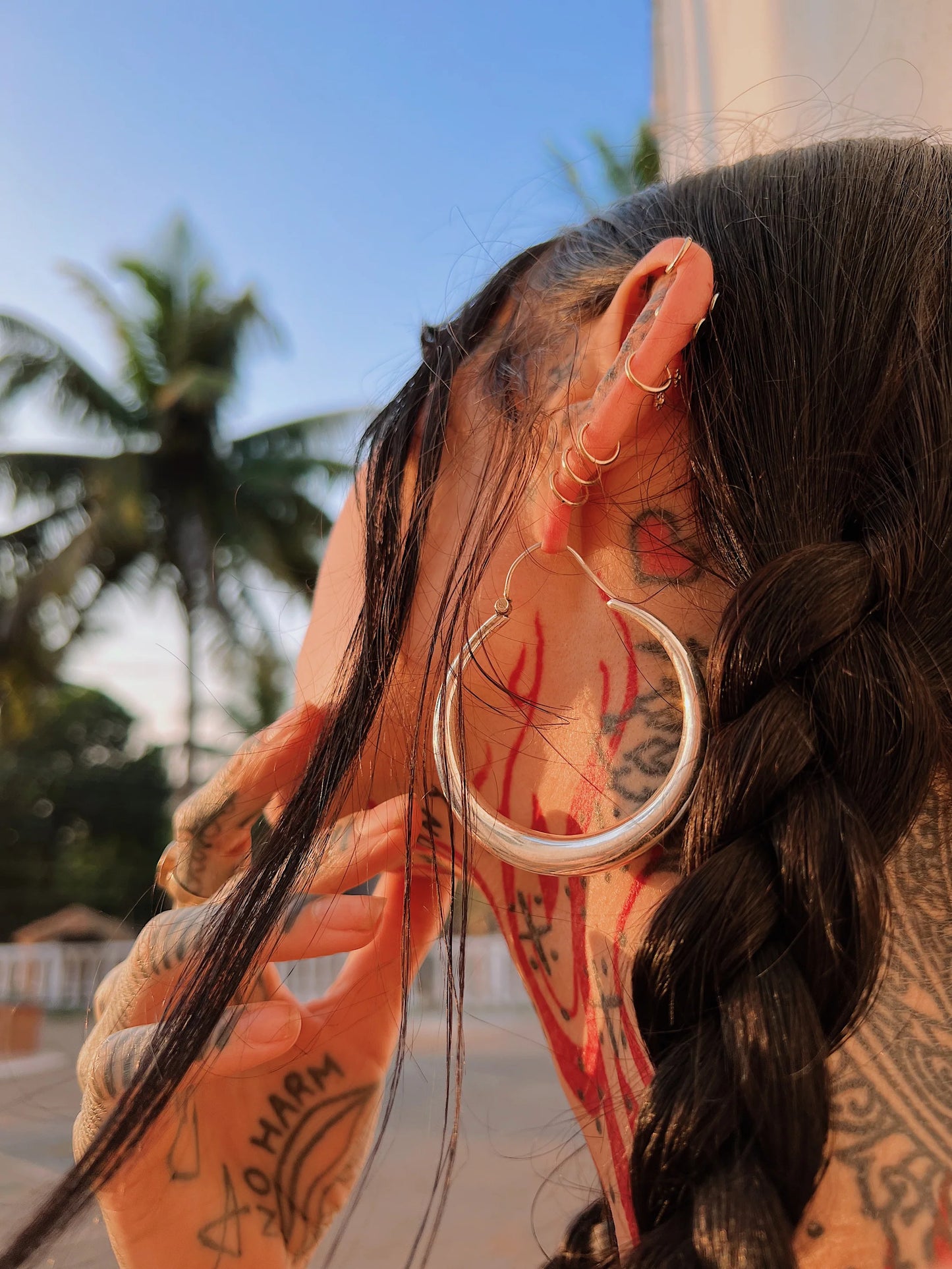 Large Endless "Bali" Hoops