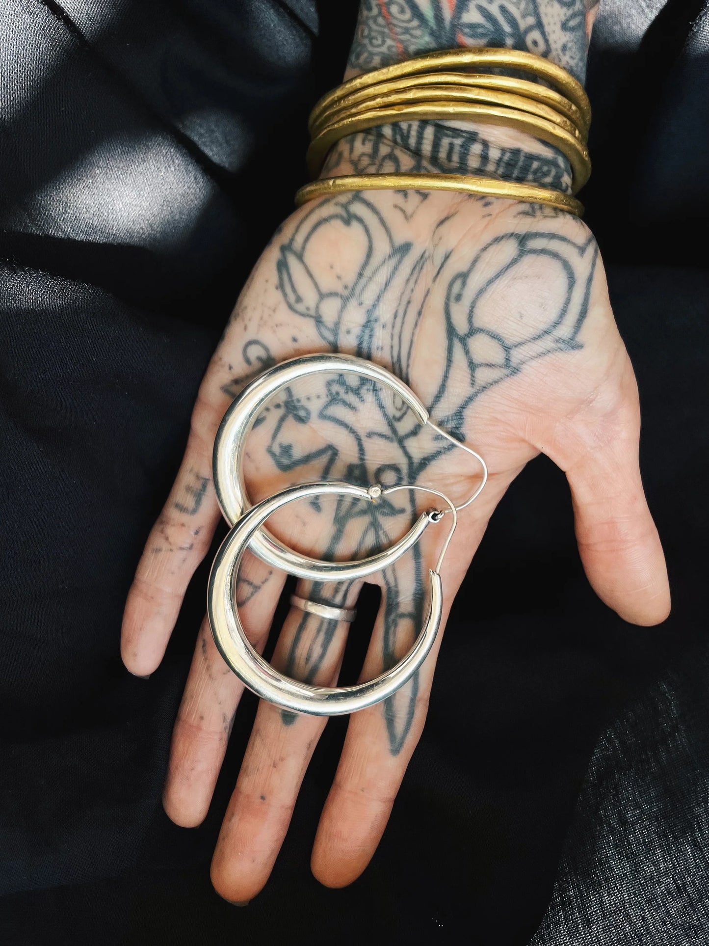 Large Endless "Bali" Hoops