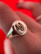 Silver and Gold Scorpion Signet Ring