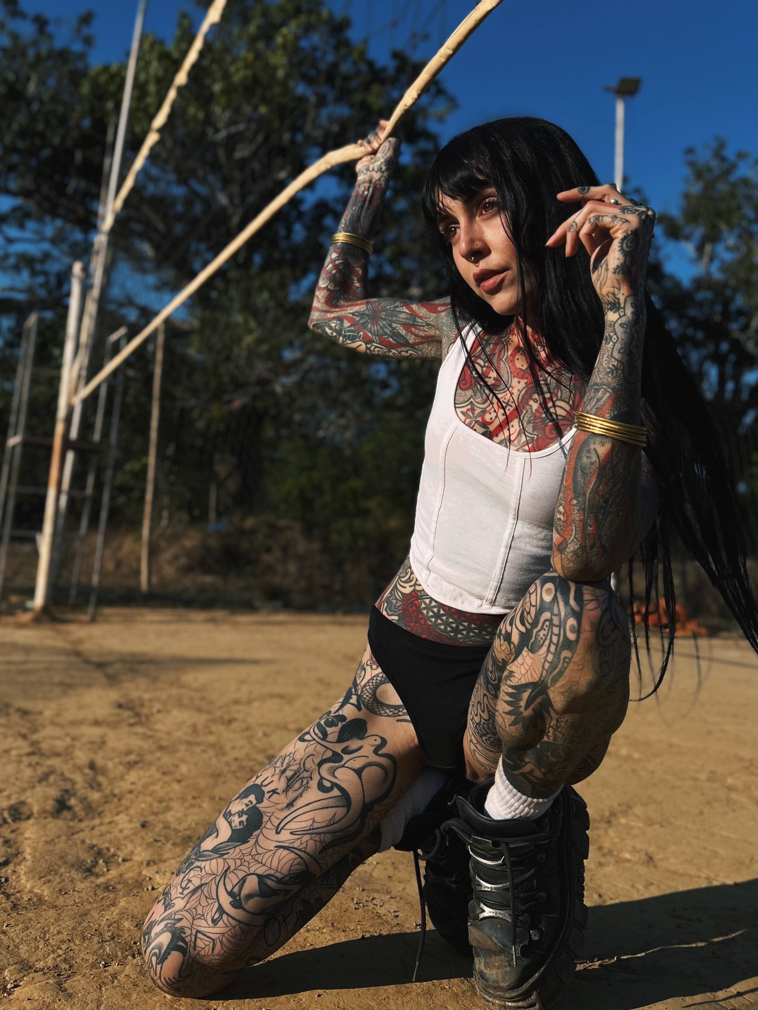 Classic Apparel: Soft White Corset Vest