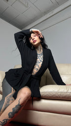 The Moon Shift Smoking Jacket - 100% Organic Cotton Blend
