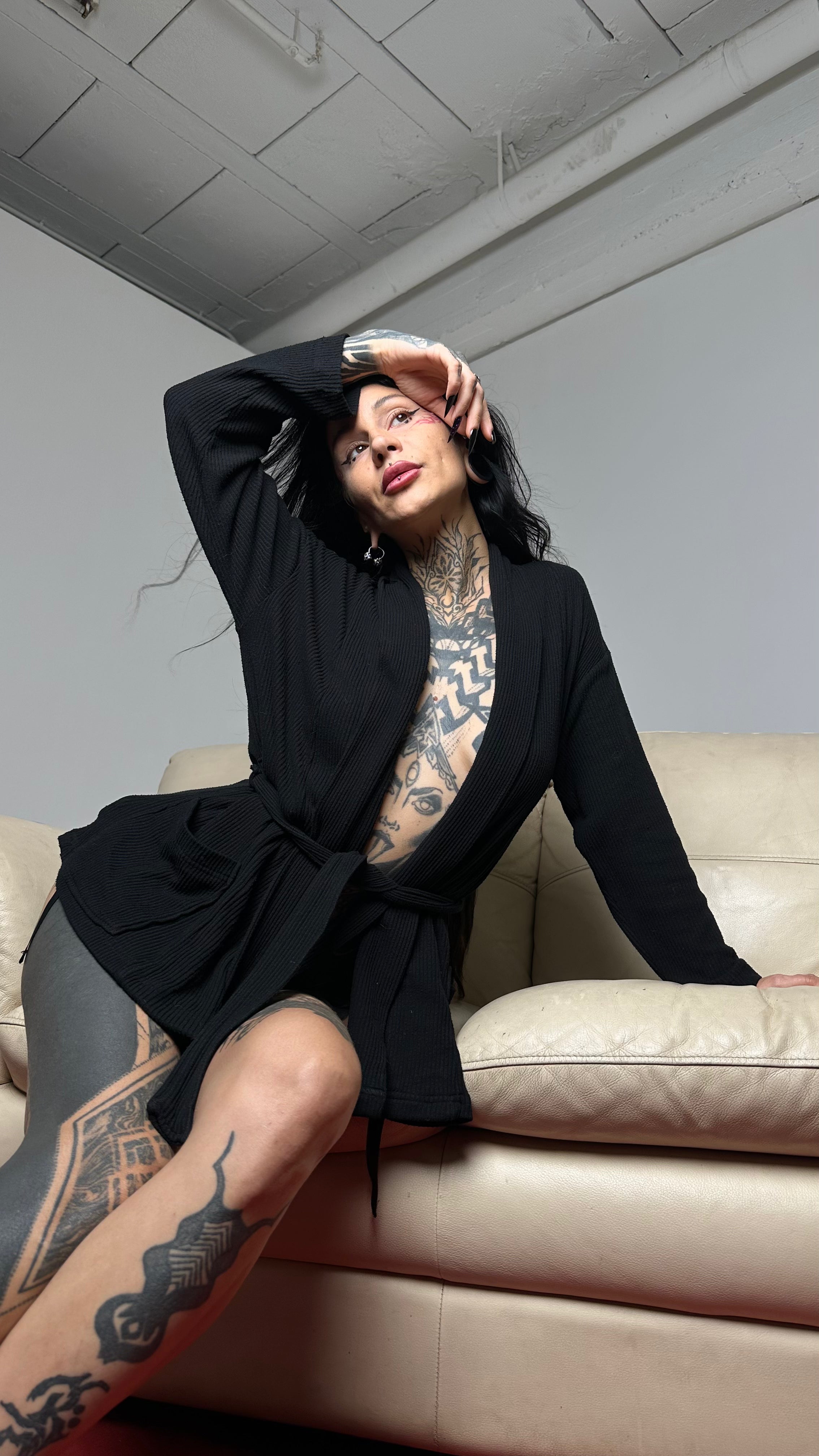 The Moon Shift Smoking Jacket - 100% Organic Cotton Blend