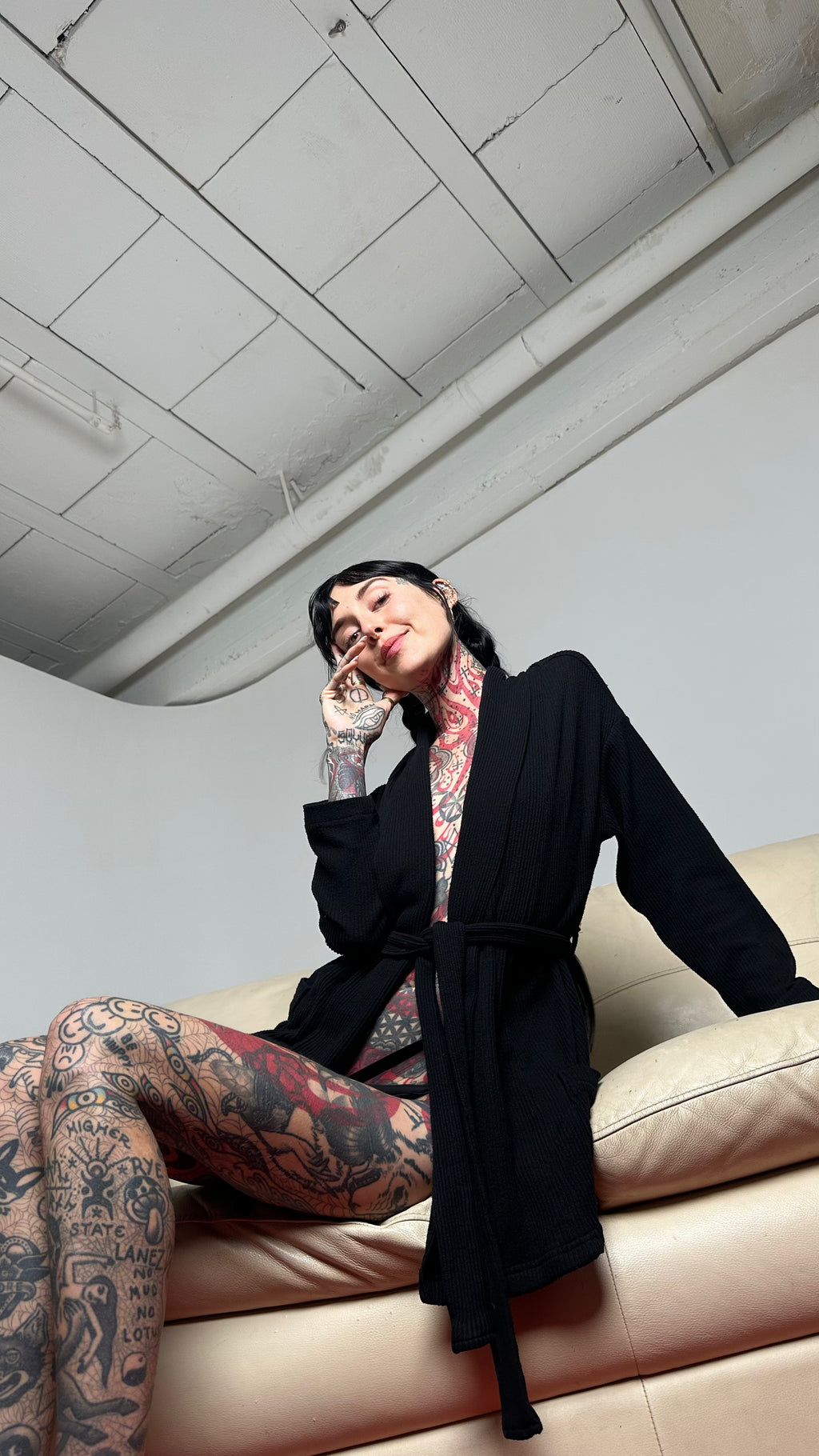 The Moon Shift Smoking Jacket - 100% Organic Cotton Blend