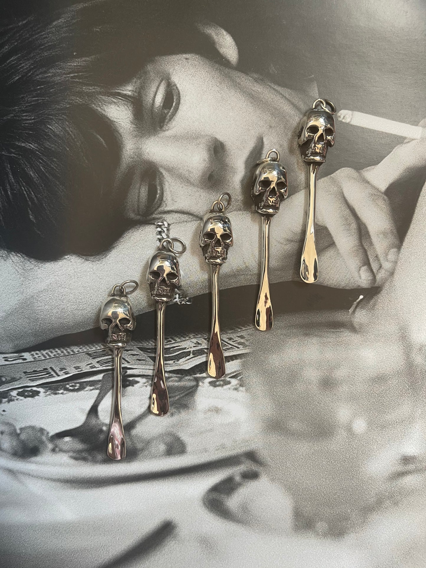 Skull Snuff Spoon