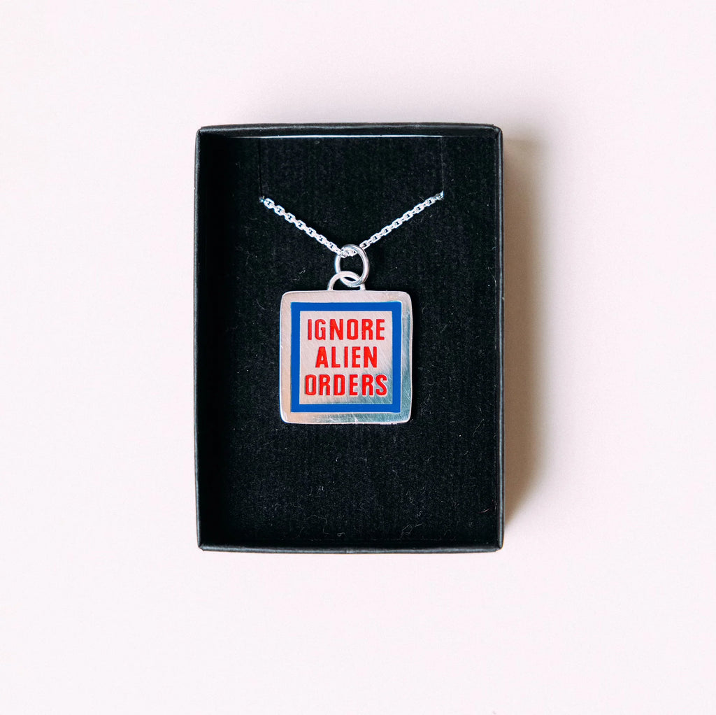 Official LOKI X JOE STRUMMER "Ignore Alien Orders" Necklace