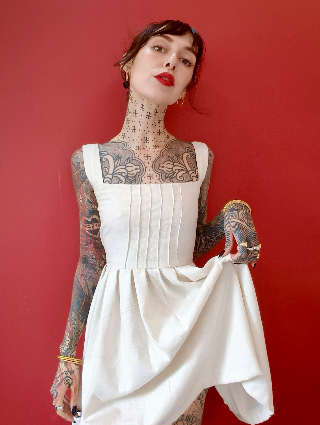 Classic Apparel: Moon Dress (Off White)