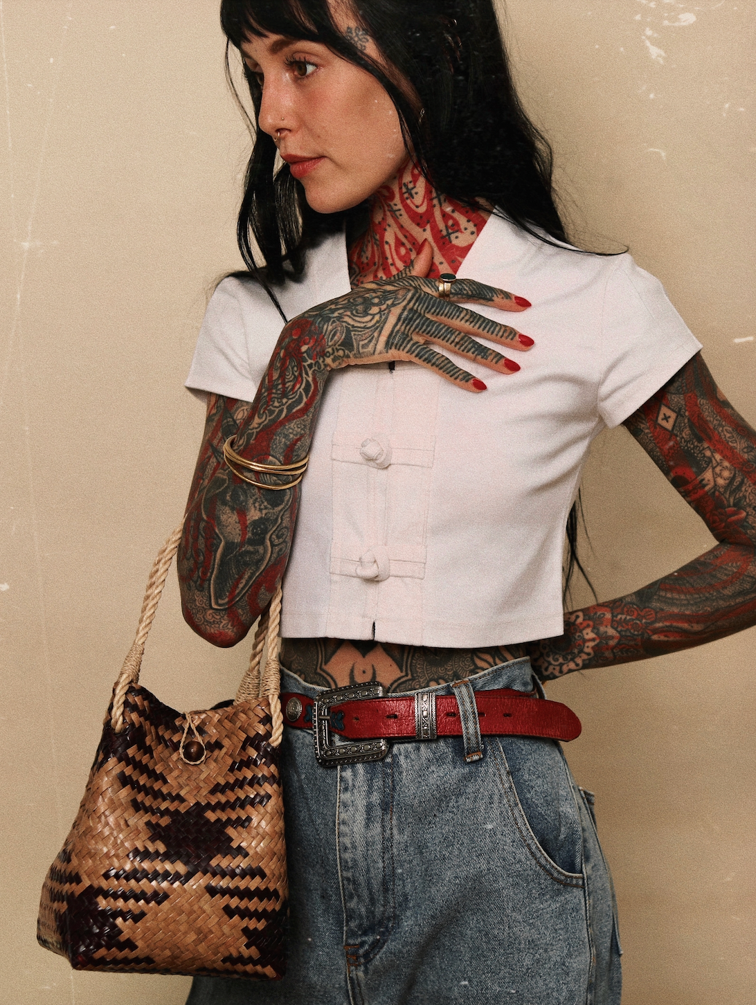 Cap Sleeve Tunic (White)
