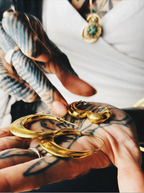 Plain Tribal Hoop Earrings
