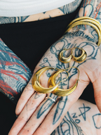Plain Tribal Hoop Earrings
