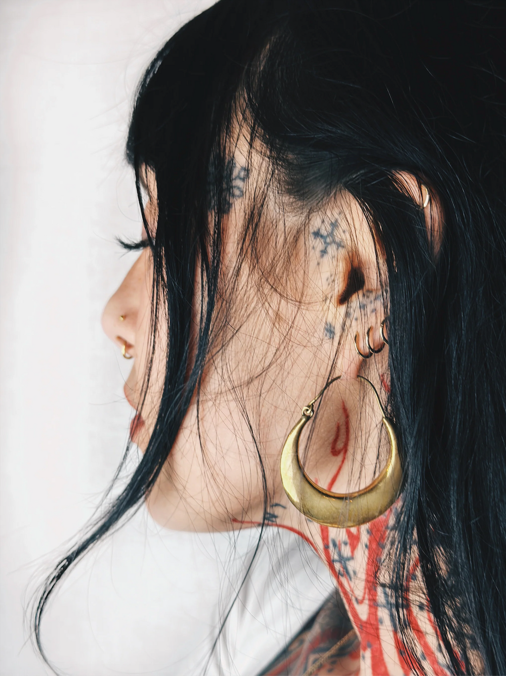 Plain Tribal Hoop Earrings