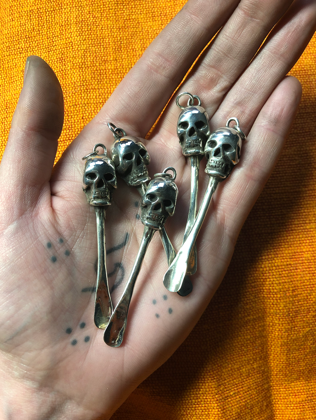 Skull Snuff Spoon