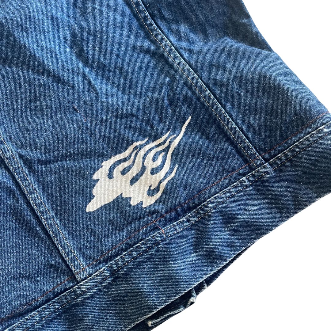 Raw Revival: Vintage Lee Riders Women’s Denim Vest (Dark Blue)