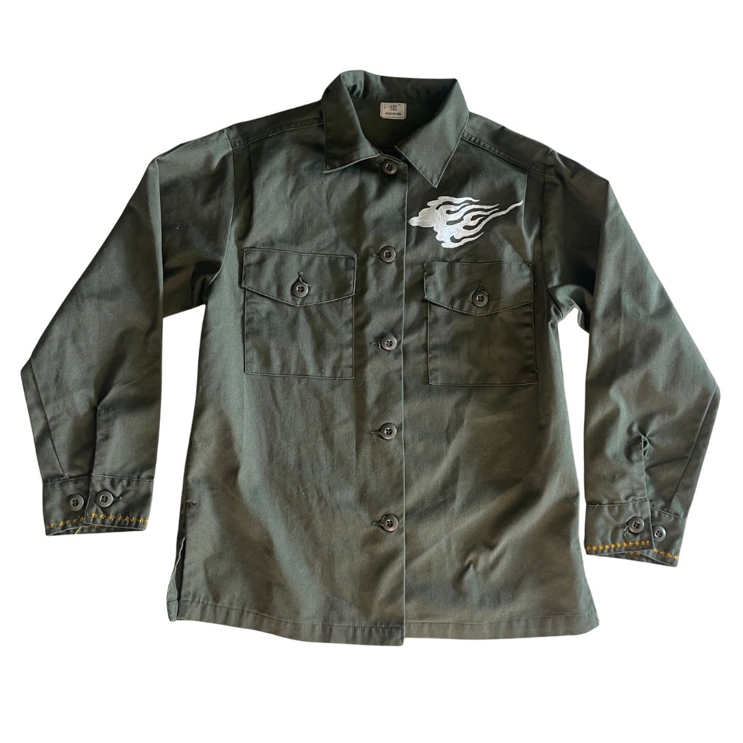 Raw Revival: Vintage Women's Utility Jacket