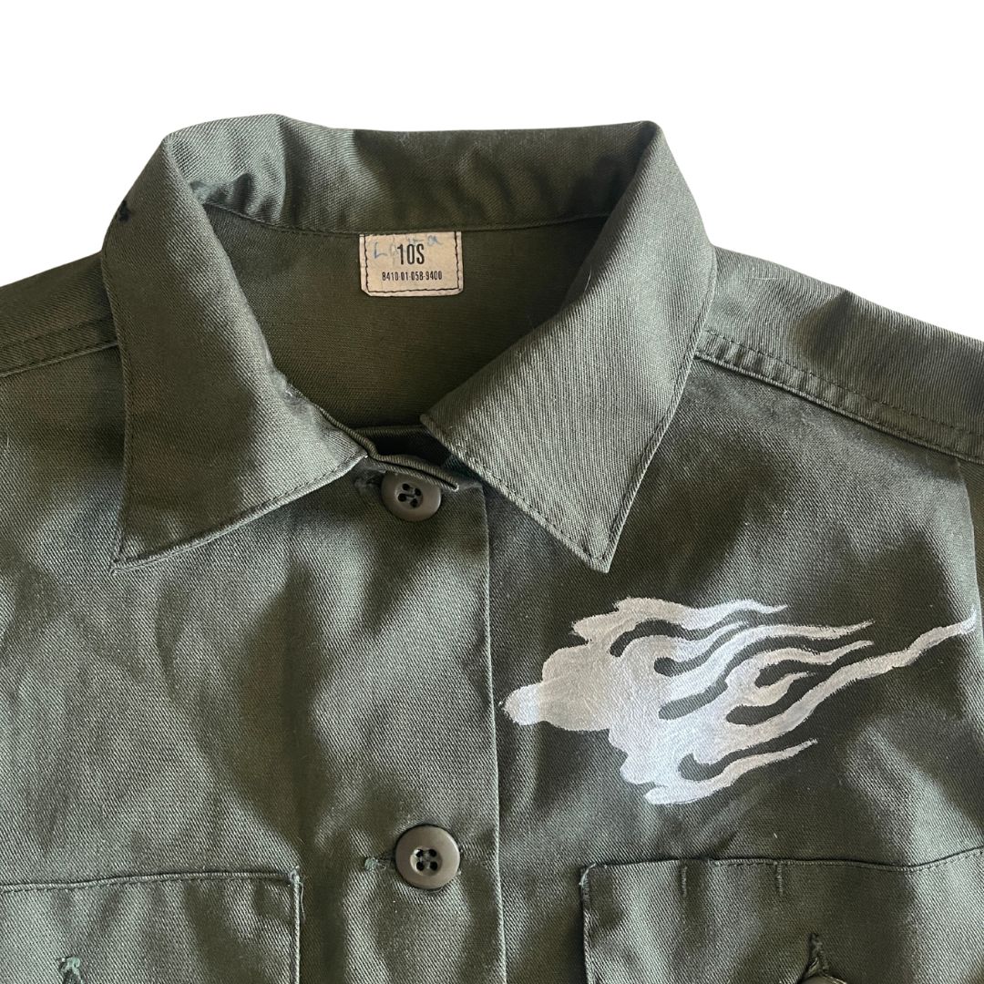 Raw Revival: Vintage Women's Utility Jacket