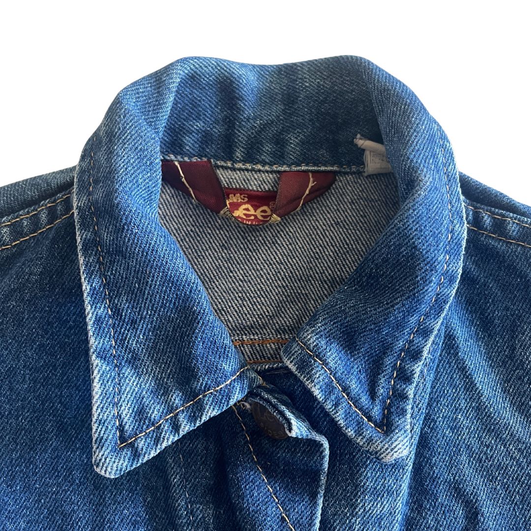 Raw Revival: Vintage Lee Riders Women’s Denim Vest (Dark Blue)