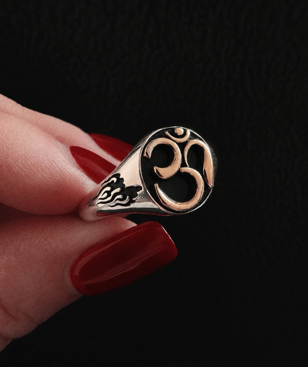The Om Sun Temple Signet Ring